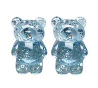 2Pcs Blue Bear Phone Grip Tok Folding Bracket Mobile Phone Finger Holder Mobile Phone Cartoon Foldable Epoxy SequinsCute B 3D Ear Shaped for Desktop Mobile Phone Cell Phones and Accessories