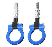 2pcs Blue Car Tow Hook Set M16x3 Aluminum Alloy for Vehicle