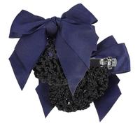 2pcs Blue Cloth Bowknot Hair Clip for Women and Bun Cover | Professional Styling, Keeps Hair Contained, Quick Bun Coverage, Suitable for Casual Occasions and Food Service
