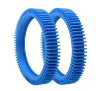 2Pcs Blue Front Tire Set for Pool Cleaning Equipment Fits Various Models Including Popular and Efficient Types Replacement Rubber Set for Automatic Pool Maintenance Sunlight Resistance Durability