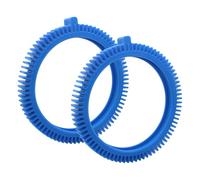 2Pcs Blue Front Tire Set for Pool Cleaning Equipment Fits Various Models Including Popular and Efficient Types Replacement Rubber Set for Automatic Pool Maintenance Sunlight Resistance Durability