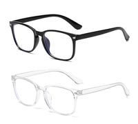 2PCS Blue Light Blocking Glasses, Lightweight Reading Glasses Women and Men Vintage Frame Computer Screen Gaming TV Phones Blue Light Glasses Anti Eyestrain Headache Blue Blocking Eyeglasses Unisex