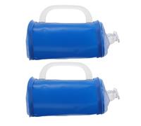 2pcs Blue Pvc Water Injection Dumbbell Total 4lb Adjustable