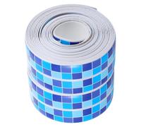 2pcs Blue Self Adhesive Acrylic Caulk Tape Strip for Bath Sealing