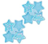 2Pcs Blue Star starewelry Casting Mold,Holographic Star Resin Mold Phone Hand Grip Silicone Mold, As Shown in The Figure Resin Casting Molds Jewelry Casting Supplies