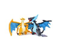 (2PCS/Blue+Yellow) 10'' Pokemon Go Charizard Plush Mega Stuffed Doll
