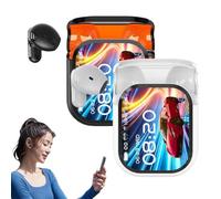 2PCS Bluetooth 5.4 LED Display High Fidelity Waterproof Wireless Earphones,IP55 Earbuds,Ai Translation Real Time,140 Two-Way Language Translator,Noise Cancelling in-Ear Earphones for Sports