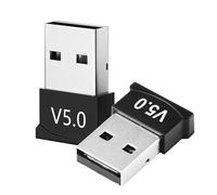 2PCS Bluetooth Adapter 5.0 USB for PC Computer Laptop Wireless Bluetooth Adaptor Dongle Audio Transmitter Receiver for Windows 7 8 10 Plug and Play Wireless Transfer for Headset Speaker Keyboard