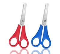 2Pcs Blunt Tip Kids Scissors,Children Blunt tip Safety Scissors Plastic Handle Handmade Scissor Preschool Training Scissor with cm-Scale for KidsScissor Scrapbooking Crafts & School Projects