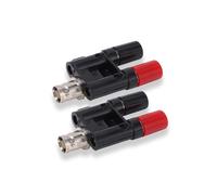 2PCS BNC Female to Binding Post, 4MM Dual Banana Female Jack Socket Binding Post RF Coax Splitter Connector for Electronic Equipment Industrial Equipment Power Conditioner