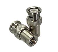 2Pcs BNC Male Plug To FME Male Plug RF Adapter Connector Wire Terminals