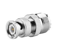 2pcs BNC Male Plug to UHF SO239 PL-259 Female Jack RF Type Coaxial Adapter Cable Extension Adapter,Compatible for Tektronix Receiver, Agilent, R&S