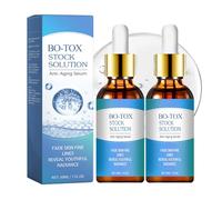 2Pcs Bo-tox Stock Solution Facial Serum, Anti-Aging Collagen Boost Face Serum, Boto-x In A Bottle, Hydrating Essence for Youthful & Firm Skin, Reduces Fine Lines & Wrinkles, Instant Glow Essence