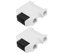 2pcs Boat Fenderboard Mounting Bracket for Yacht Docking Plastic White | Adjuster Mechanism, Secure Suspension for Vessel Use, Marine Environments, Easy Installation, Boating Hardware