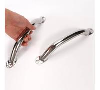 2PCS Boat Grab Handle Handrail Polished Stainless Steel Round Tube Marine Boat Handles Grab - 9" Long