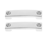 2pcs Boat Webbing End Fitting 25mm Stainless Steel Deck Mounting Plate | Two Hole Strap Plate, Countersunk Fixings, Marine Connector for Boat Hardware and Bimini Deck Hinges