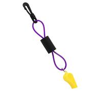 2pcs Boat Whistle with Lanyard, Whistle with Lanyard for Safety Boat Survival Shrill Loud Blast Emergency Accessory for Boating Marine Hiking Camping Hunting Rescue Signaling (Yellow, Purple)