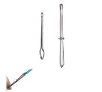 2PCS Bodkin Set for Threading Elastic, Threading Pinch Clamp Large Eye Elastic Ribbon Puller Threader Adjustable Clip Elastic Rope Drawstring Cord Threader Guide Threading Device for Home Use