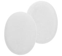 2pcs Body Massage Stones Marble Stone Set for Home Spa Use | Hot Stone Massage Set, Essential Oil Enhanced, Hot and Cold Compress, Smooth White Marble Finish