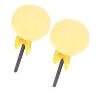 2pcs Body Powder Puff with Handle Large Plush Powder Puff | Travel-ready Duo, Lovely Bow Detail, Gentle on Skin and Easy Makeup Application for Women