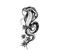 2pcs Body Tattoo Sticker God Monster Jesus ，Wolf ， Lion Tattoo Sticker Waterproof Arm Legs Back For Men Women Couple(006)