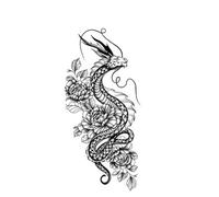 2pcs Body Tattoo Sticker God Monster Jesus ,Wolf , Lion Tattoo Sticker Waterproof Arm Legs Back For Men Women Couple(004)