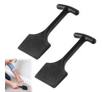 2PCS Bolster Chisel Plastic Carpet Stretcher Black Carpet Chisel Wide Edge Scraper Practical Carpet Bolster Tool Nylon Stair Carpet Rods for Tucking Seam Repairing (20 * 10cm)