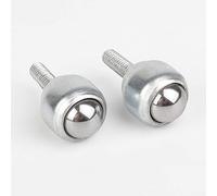 2Pcs Bolt Type Carbon Steel Ball Transfer Bearing Unit Table Conveyor Roller Ball for Transmission System, Feeding System (CY-19D, M6 Male Thread)