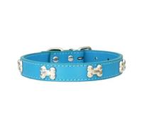 2pcs Bone Leather Durable Pet Dog Collars Puppy Pug Collars for Small Large Dog Chihuahua Cat Accessories Pet Collar for Small Dogs