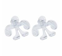 2Pcs Book Reading Opener, Transparent Page Holder Open Plastic Book Clip for Magazine, Notebook, Novel (Clear)