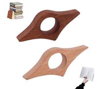 2pcs Bookie Rookie Page Holder,book Thumb Page Holder,wooden Book Page Holder,thumb Book Page Holder,book Page Holder,book Holder Thumb,book Opener Holder,handmade Natural Walnut Thumb Bookmark