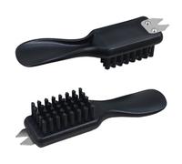 2Pcs Boot Brush, Dirt Mud Remover Golf Shoe Cleaner Stiff Bristles Shoe Brush with Spike Wrench for Golf Club Groove Hiking Shoes Farm and Walking Boot Brush