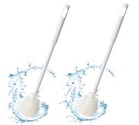 2Pcs Bottle Brush 11.6" Flexible Silicone Bottle Cleaner with Long Handle & Foldable Brush Head Clean Every Corner, Bottle Brush with Hanging Hole For Baby Bottles Baby Bottle Brush Water Bottle Brush