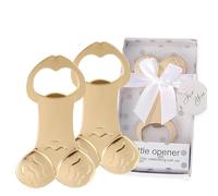2PCS Bottle Openers, Cool & Funny Beer Opener with Interesting Shapes, Gold Painted Stainless Steel Bottle Opener Suitable for Bars, Restaurants and Parties for Beer Lovers, Men&Women