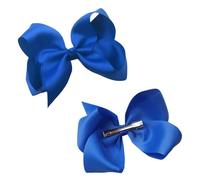 2Pcs Bow Hair Clip,Hair Bows for Women,Big Bow Hairpin Ribbon Pins Ponytail Holder Large Bowknot Hair Barrette for Women,Hair Clips Accessories for Girl Christmas Birthday Gifts,Blue