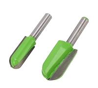 2Pcs Box Bit 8in Shank, Dish Carving Router Bit for Woodworking, Bowl Tray Pattern Template Bit with Tungsten Steel Alloy, Compatible with CNC and Handheld Routers for Hardwoo