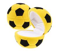 2pcs Box Ring Box Boy Ring Case Earrings Jewelry Case Soccer for Boys Rings for Boys Ring Organizer Men Girls Ring Bearer Pillow Fine Flocking Storage Box Man