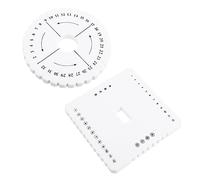 2pcs Bracelet Weaving Board Disc Jewelry Braiding Accessories Loom Disk Beading Cord Disc DIY Cord Weaving Kumihimo Making Kit Cord Braiding Kit Lace Plate Student White Eva