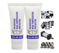 2PCS Brake Caliper Slider Pin Grease,Brake Grease For Caliper Pins,Silicone Gr-ease For O-Rings,Lubricant Plumbers,Heat & Cold Resistant Machine Lube,Clear Eliminats Squeaking