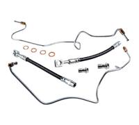 2Pcs Brake Hose Line Pipes 1J0611763AD 1J0611763F, fit for Audi A3 Hatchback 8L1 1996-2003, TT Coupe & Roadster 1998-2006, Seat Toledo Saloon 1998-2006 for Leon I Hatchback, Skoda Octavia 1998-2010