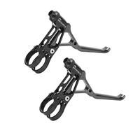 2PCS Brake Lever Ultra Light Hollow Brake Lever Aluminum Alloy Brake Lever Handle Suitable for 22.2mm Handlebar (Black)