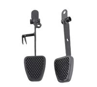 2pcs Brake Throttle Pedals, Nonslip Accelerator and Brake Foot Rest for Go Kart UTV ATV Quad, Rubber Iron Gas Brake Pedal Set with Anti Slip Surface for Off Road Vehicles