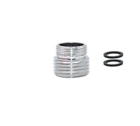 2pcs Brass 1/2inch x M16 M18 M24 M28 Thread Connector Silver Water Faucet for Bubbler Bathroom Kitchen,1I2 M18.