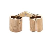 2Pcs Brass Cylindrical Concealed Hinges for Cabinet Doors Hardware Easy Installation Brass Barrels Cylindrical Cabinet Concealed Furniture Door Hardware for Small Closet Cupboard