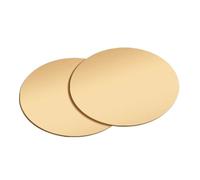 2Pcs Brass Disc Round Plate Sheets Thickness 3mm Copper Alloy Solid Brass Discs Diameter 10-50mm For Arts Crafts Building Decoration Models(3 * 40mm)