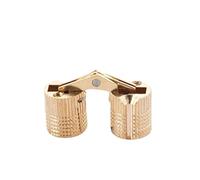 2Pcs Brass Furniture Hinges Cylindrical Concealed Hinge Small Box Hinge Door Hardware 180 Degree Opening Angles Furniture Brass Concealed Hinges Cylindrical Small Barrels for Jewelry Keepsakes Box