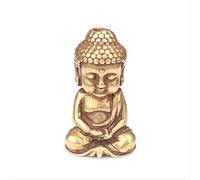 2pcs Brass Guan Yin Buddha Sculpture Small Ornaments Accessories Copper Buddhist Statue Miniature Figurines Desktop Home Decors Art collection