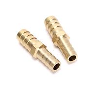 2pcs Brass Hose Barb OD (3/8" to 1/2") for Air Water Fuel Hose Adapter Joiner Reducer Connector (2pcs 10mm-12mm)