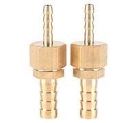 2pcs Brass Hose Barb Quick Release Pack Threaded Coupler Fitting Plug Connector 4-6mm for Pond Pool Hose Pipe Adapters