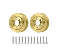 2Pcs Brass Internal Counterweight Balance Weight For 1 10 Scale RC Car Models Compatible With Wraith 1 9 2 2 Inch Wheel Rims Parts(1.9inch)
